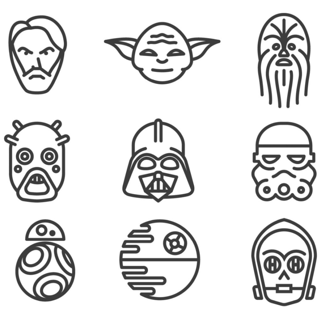 Mga icon sa Star Wars