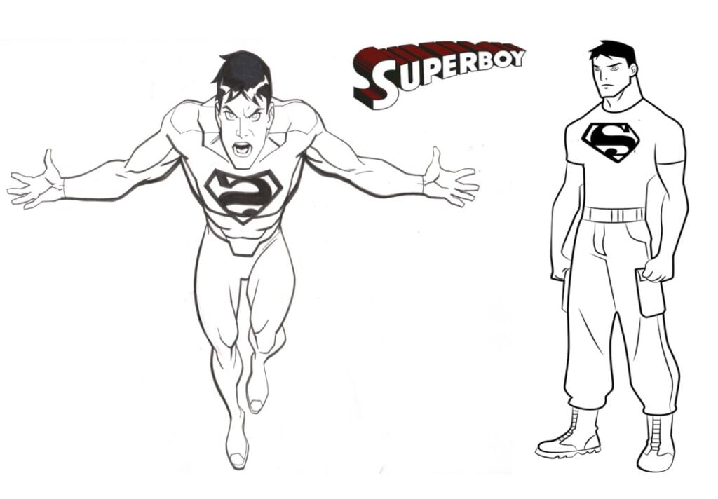 Superboy omaľovánky 