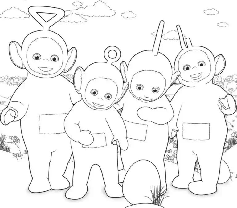 Télétubbies dehors