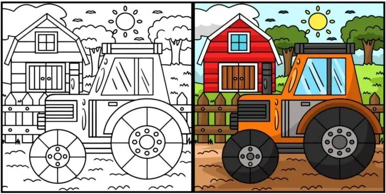 Traktor zum Ausmalen