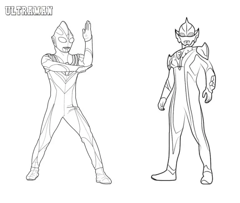 Ultraman za barvanje ultramenov