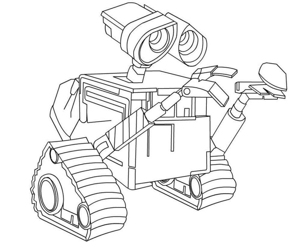 Wall-e robot para sa pagkukulay