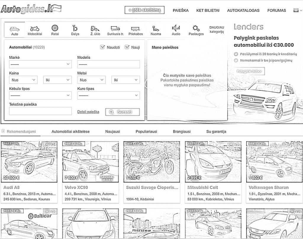 Autoceļvedis mājas lapas izkrāsojamās lapas www