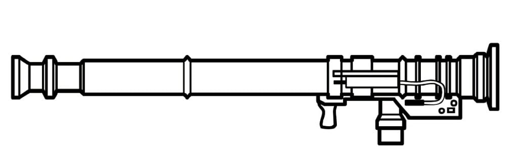 Senjata bazooka untuk mewarnai