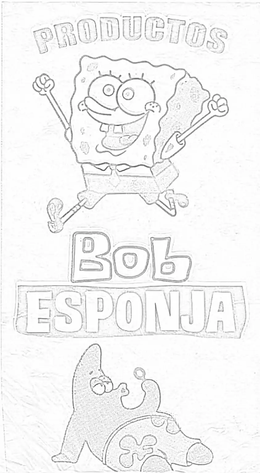 Omaľovánky Bob Esponja