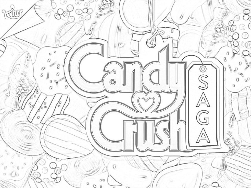 Candy crush saga розмальовка