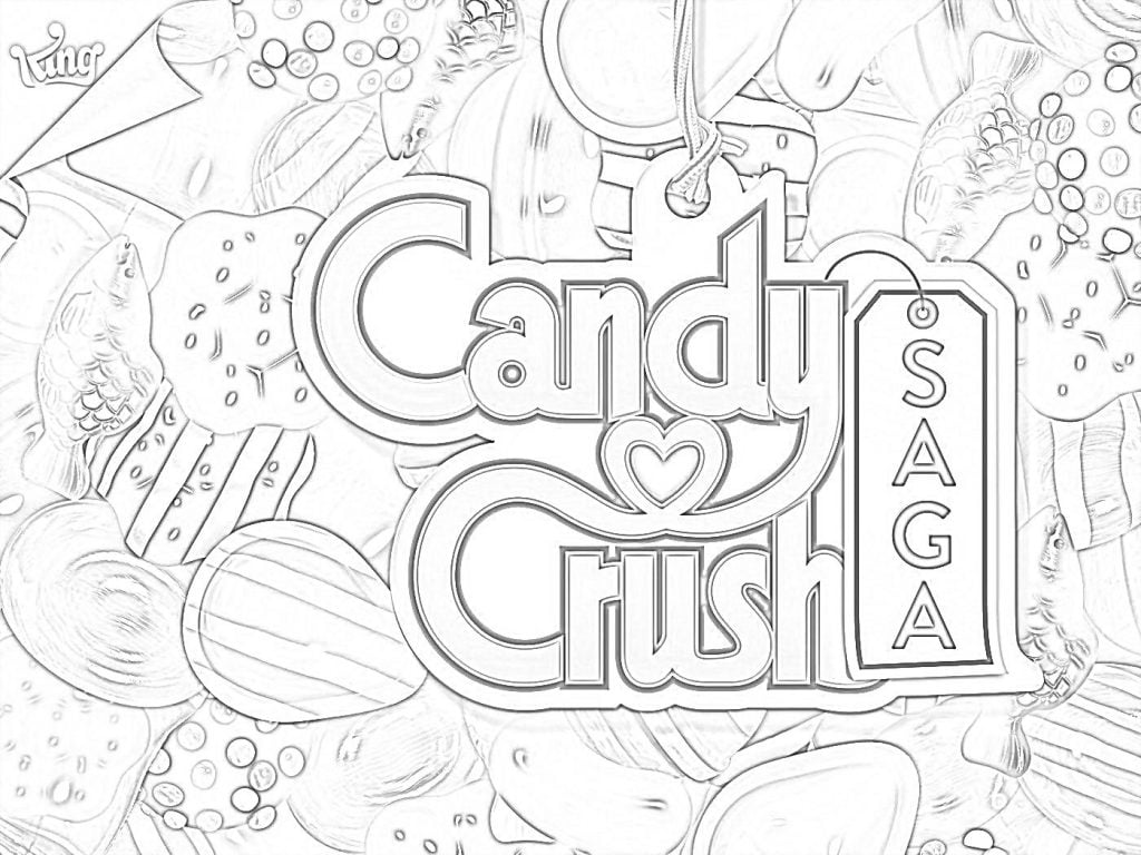 De colorat Candy Crush Saga