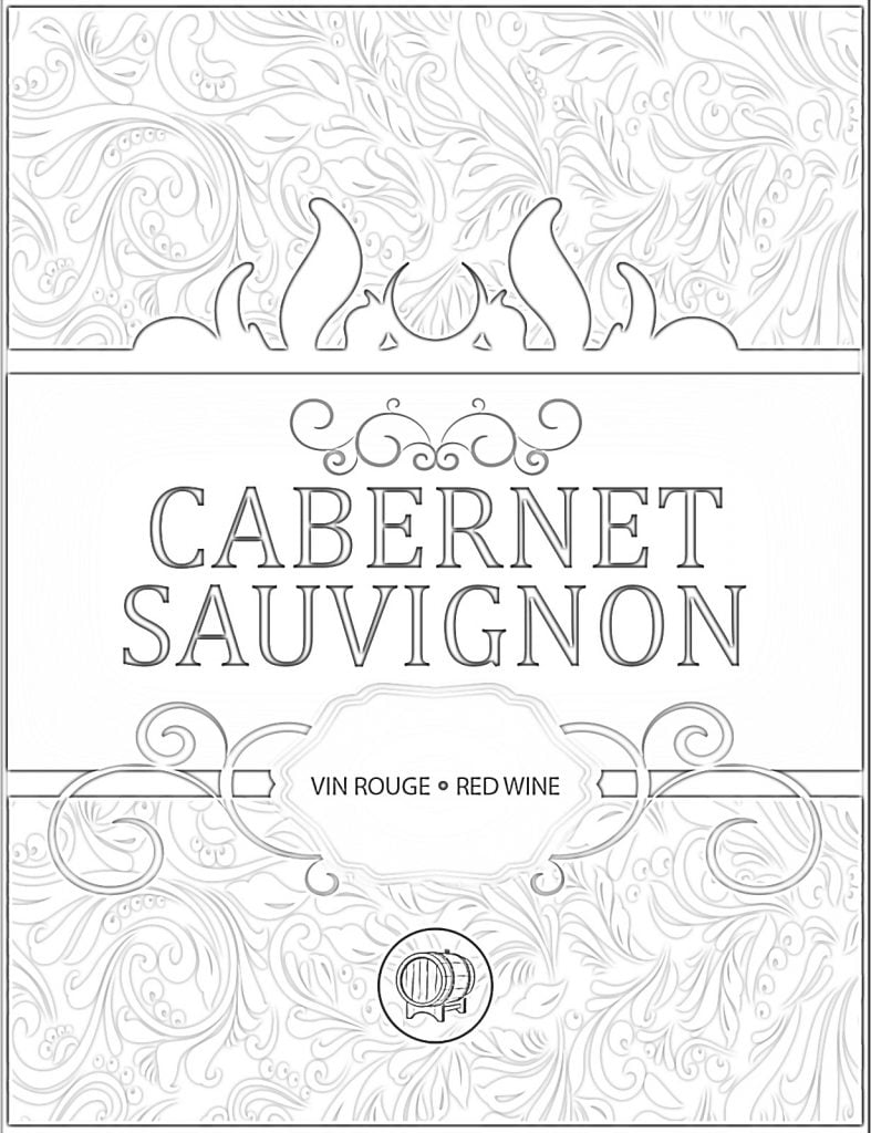 Cabernet Sauvignon kleurplaten