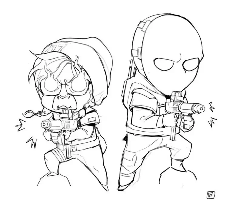 Risba Chibi Rainbow six