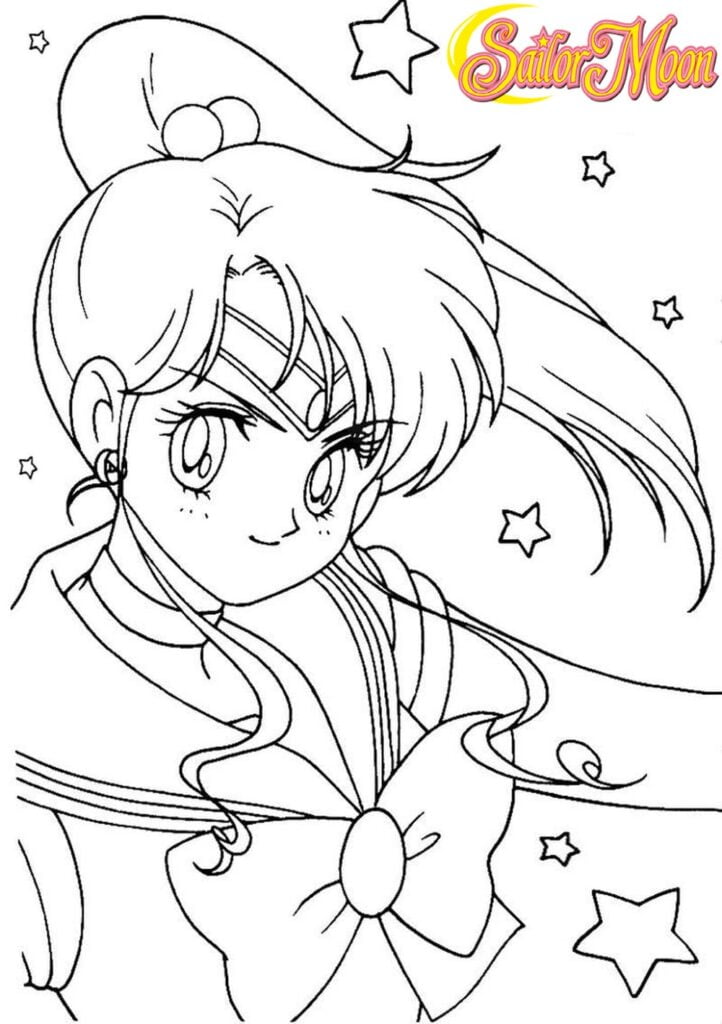 Sailor moon frumusețe desene de colorat