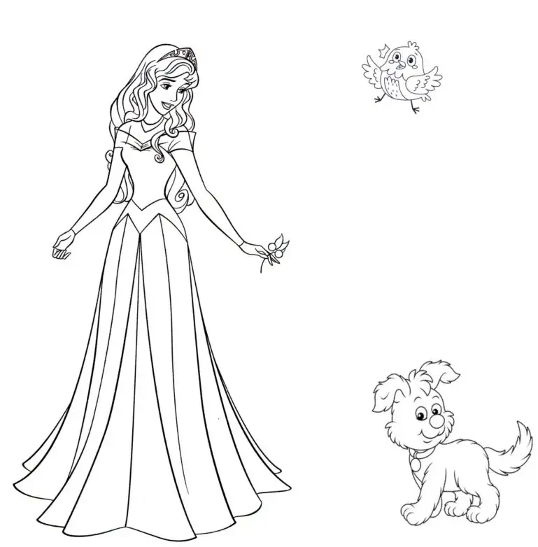 Princeza Aurora bojanka