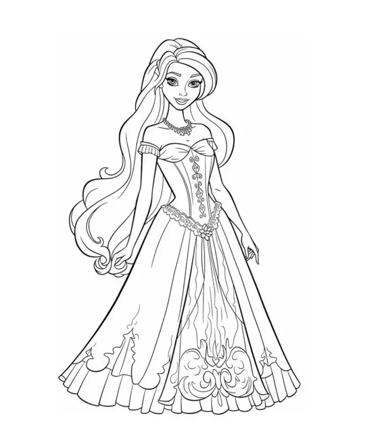 Barbi princeza bojanka