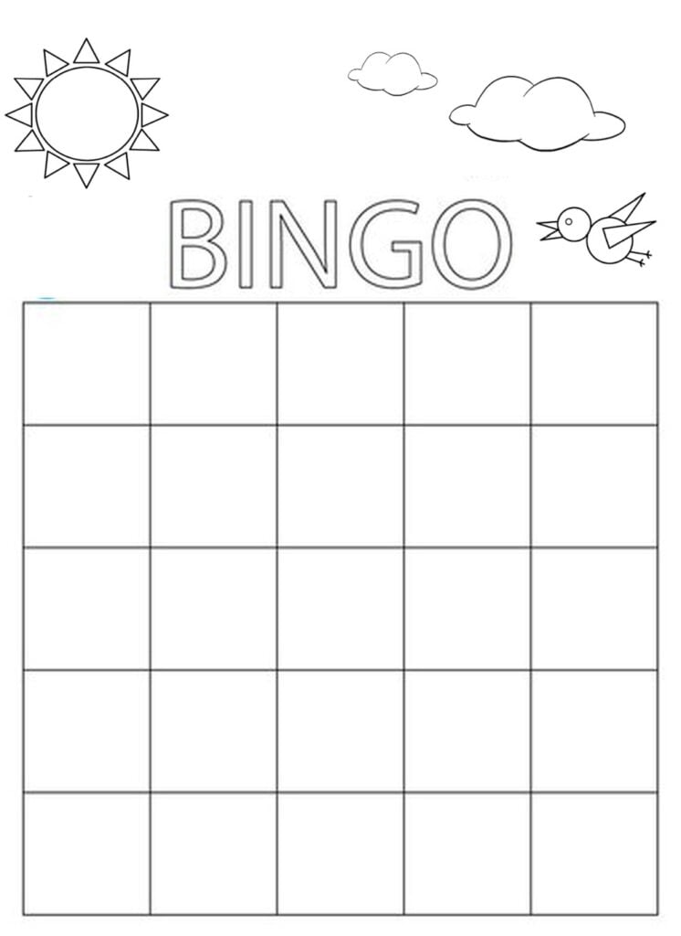 Bingo zum Ausmalen