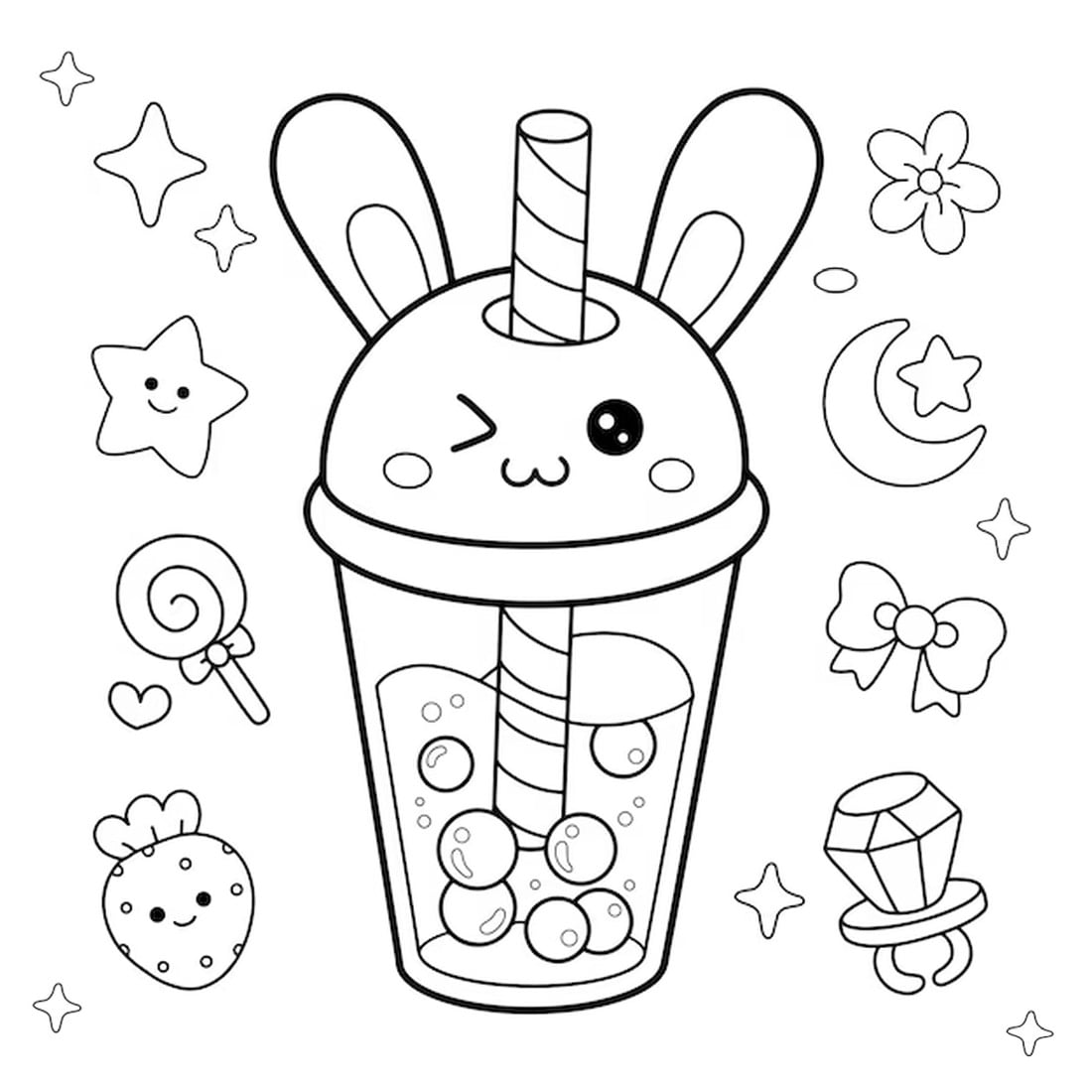 Dibujos kawaii para colorear 💖 – PEPE.LT