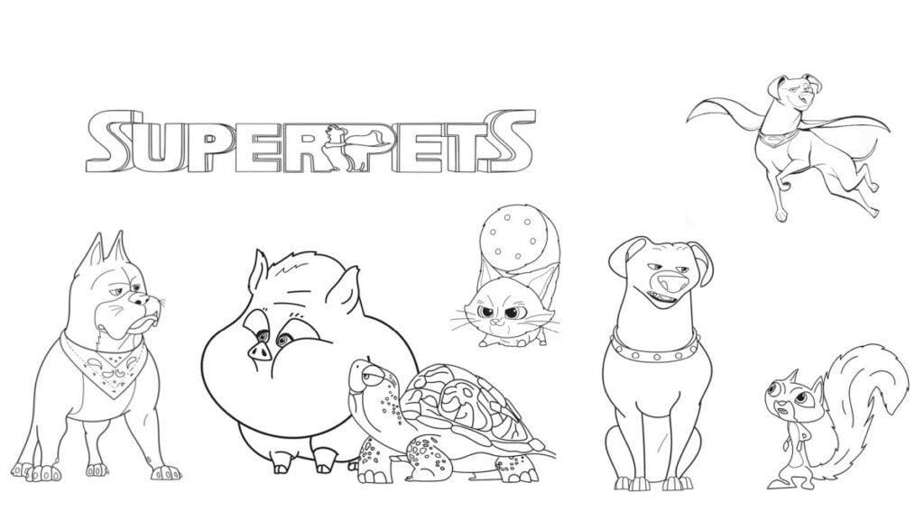 DC Super Pets värityskuvat