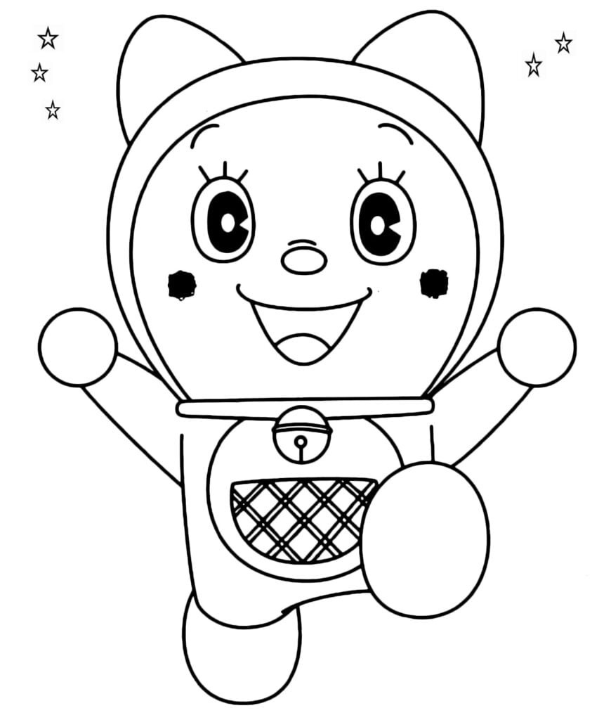 Doraemon  색칠공부 소녀 