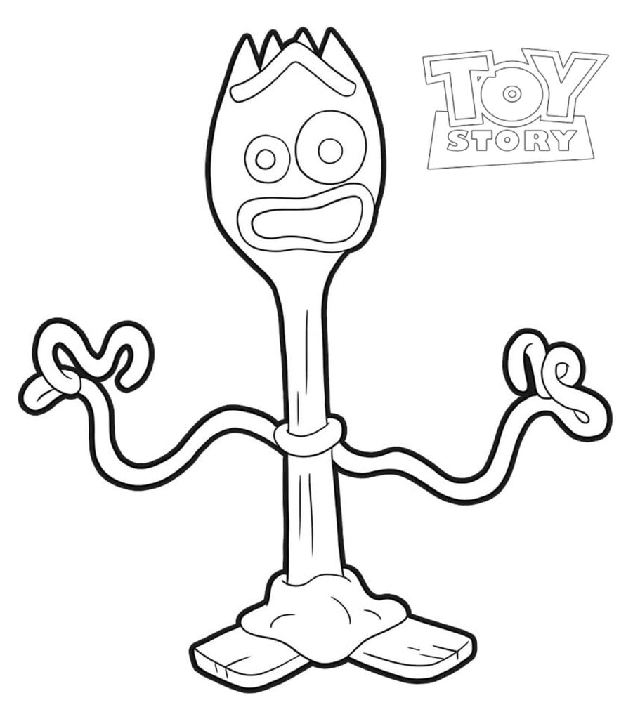 Forky dessin coloriages