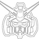 Bản vẽ Gundam để tô màu