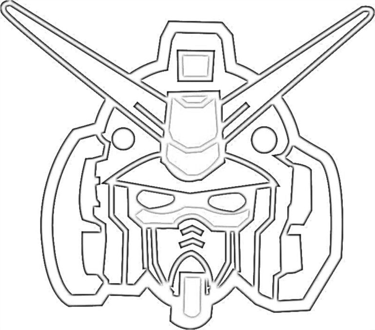 Gundam piešiniai spalvinimui