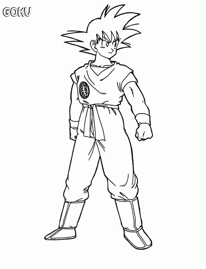 Coloriages de Goku