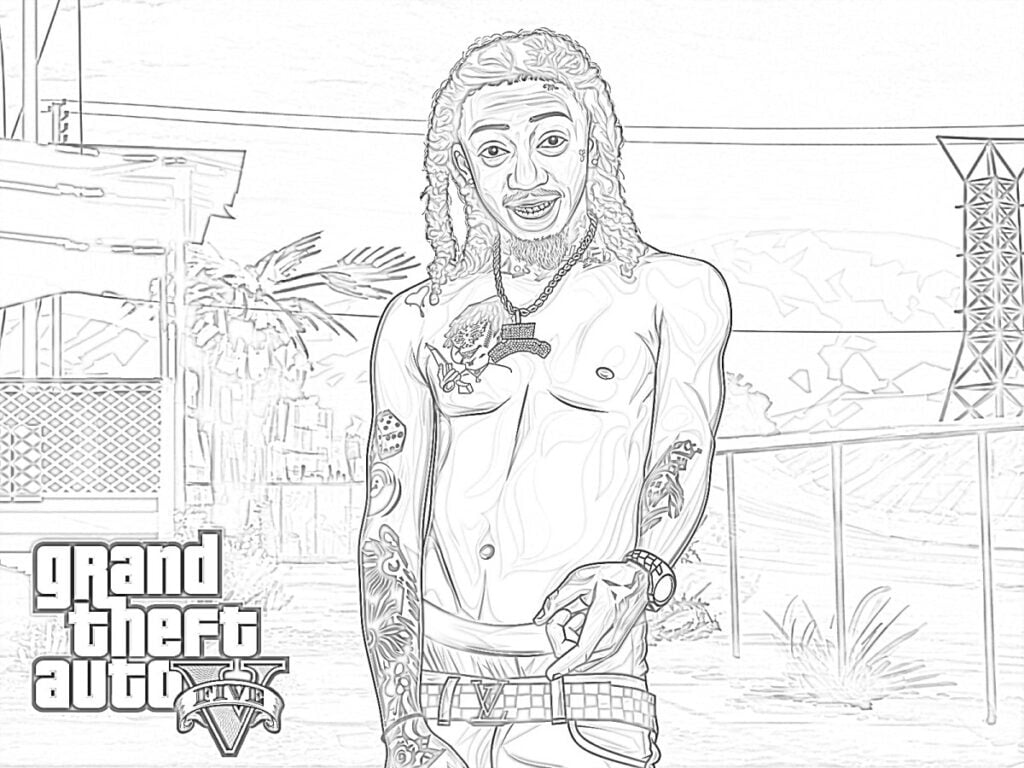 GTA V juego para colorear