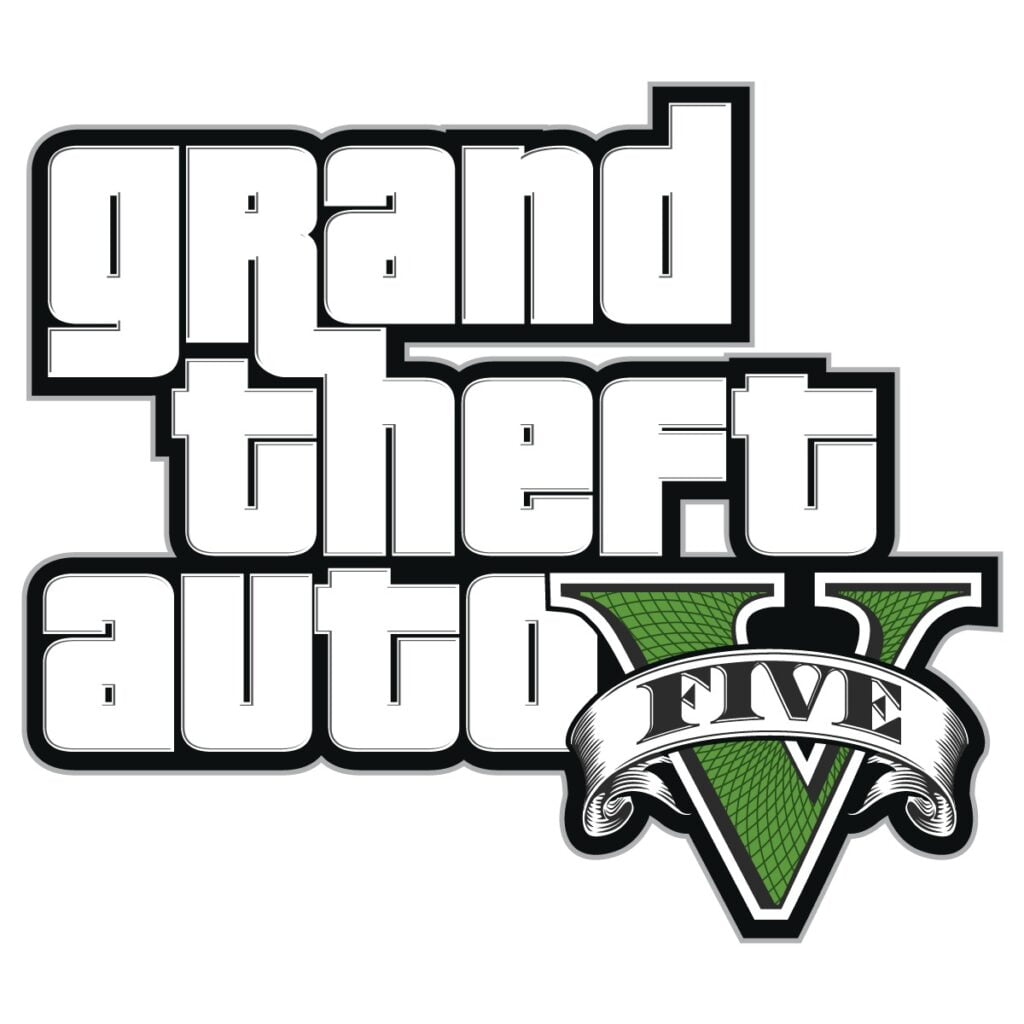 GTA Grand theft auto 5 logotip pobarvanka
