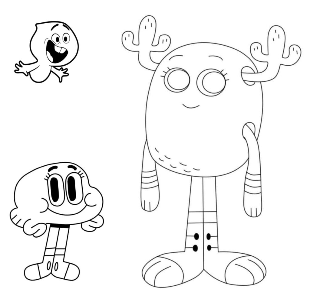 Desenho de gumbot para colorir