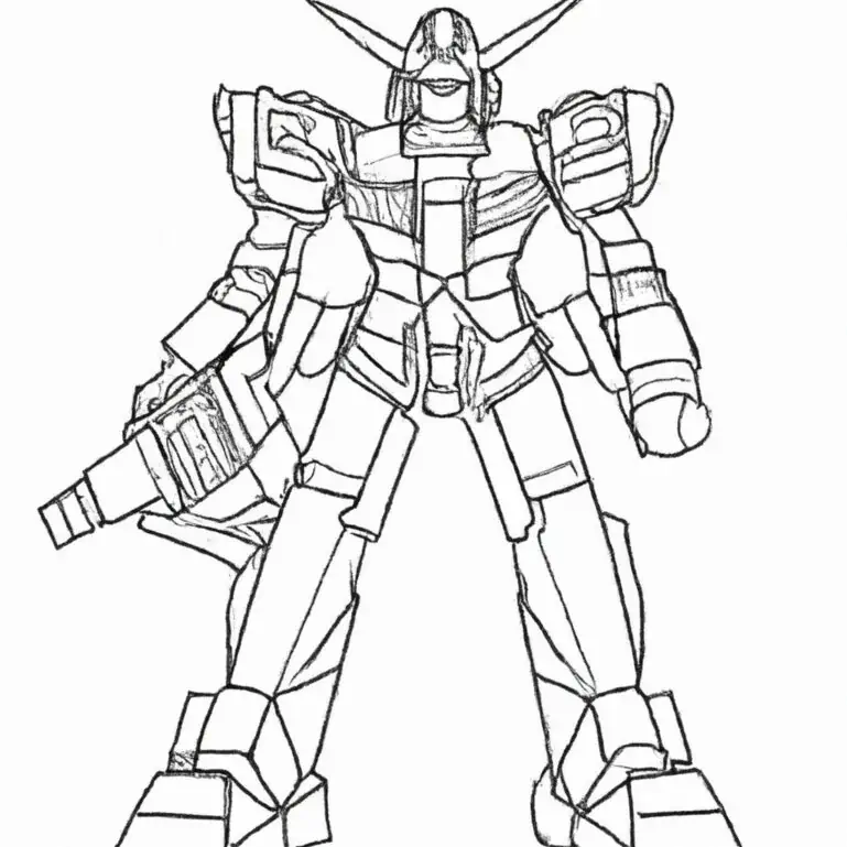 dibujo Gundam