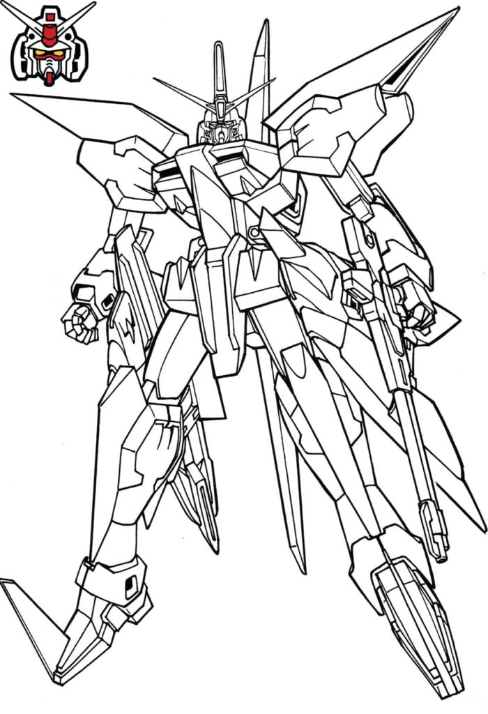 Gundam robotas spalvinimui 