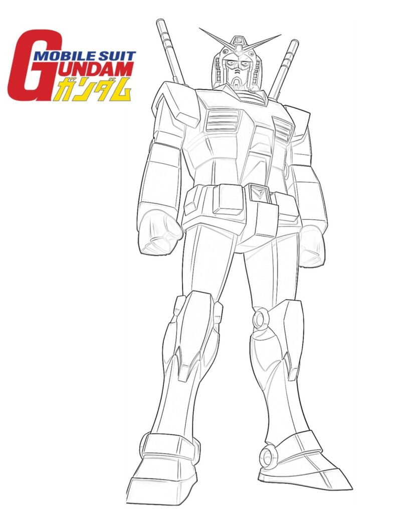 Gundam oblekové oblečení omalovánky 