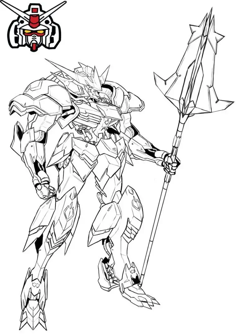Robot Gundam para colorear