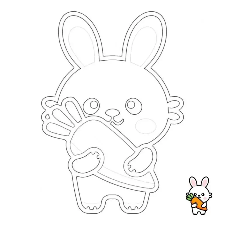 Kawaii ぬり絵用の絵 💖