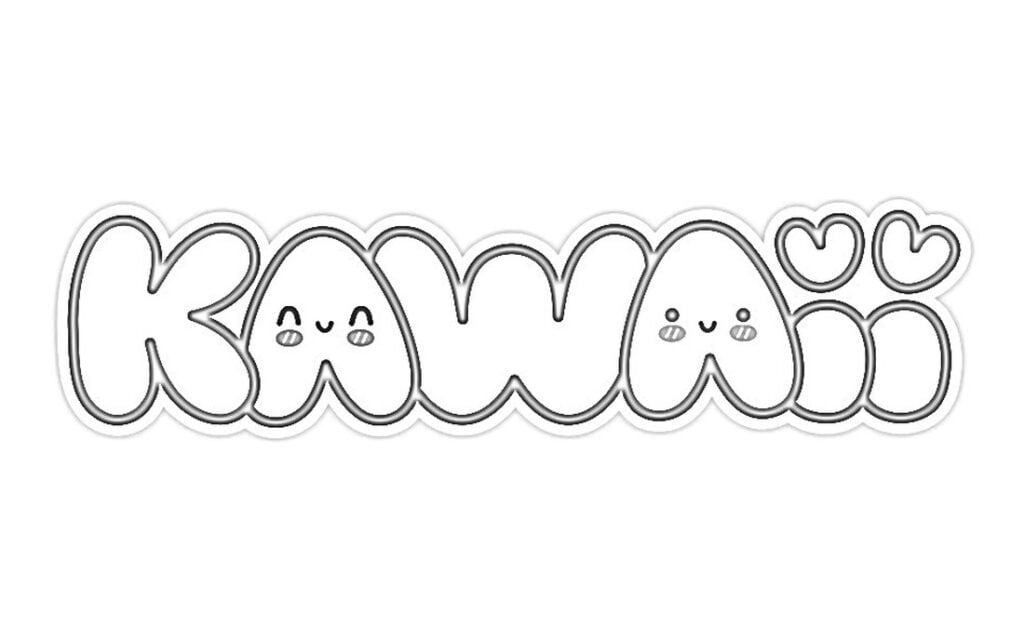 logotipo kawaii