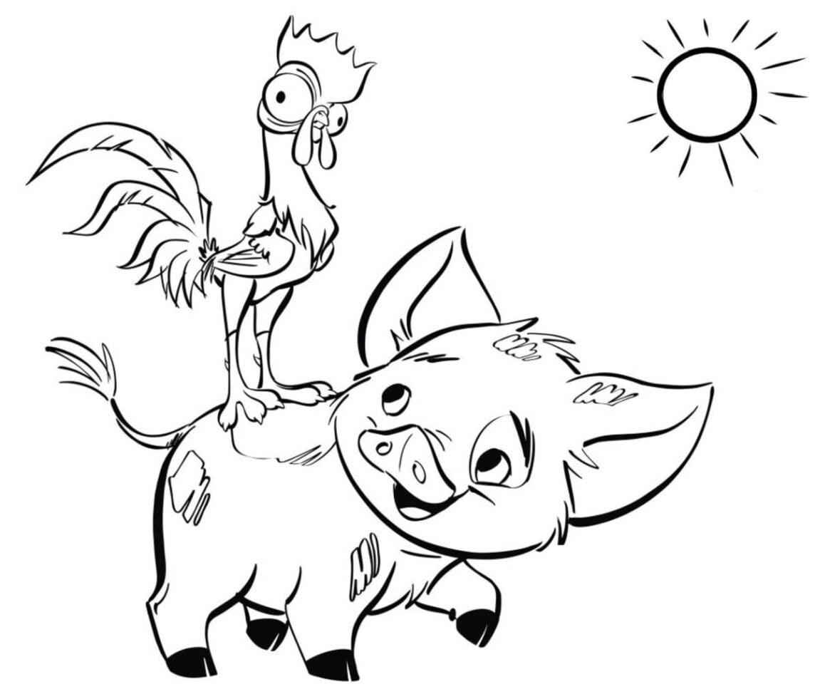 Moana Vaiana 색칠공부 💃🏽 PEPE.LT