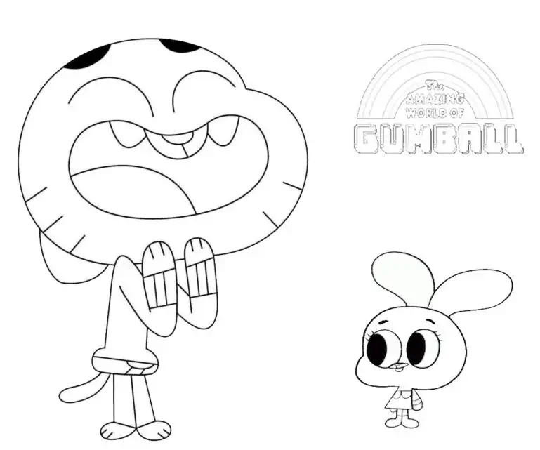 ウォーターソンを着色するためのGumballバニー
