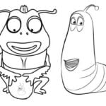 Larva малюнки для розмальовки