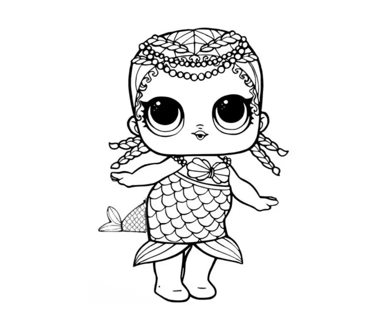 LOL sirena para colorear
