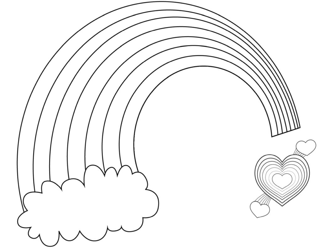 Rainbow of Love est coloriages
