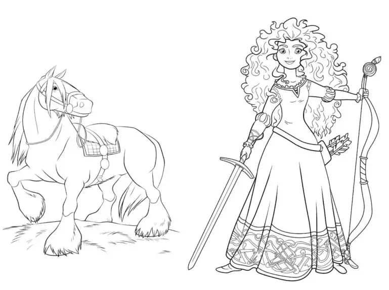 Princeza Merida bojanka