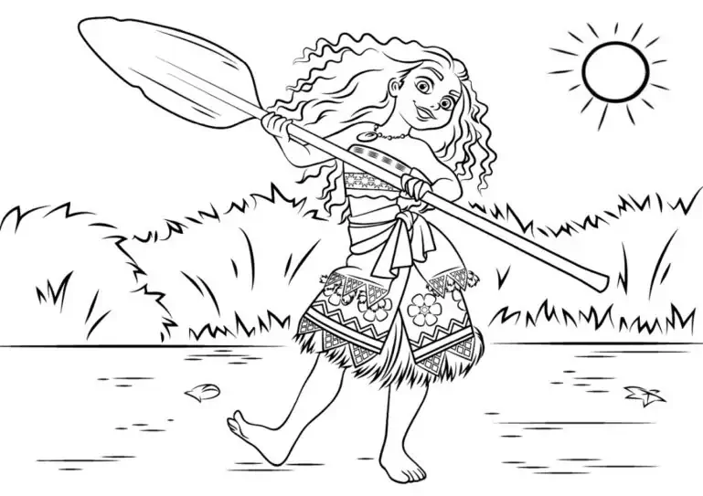 Moana farba u dvorištu