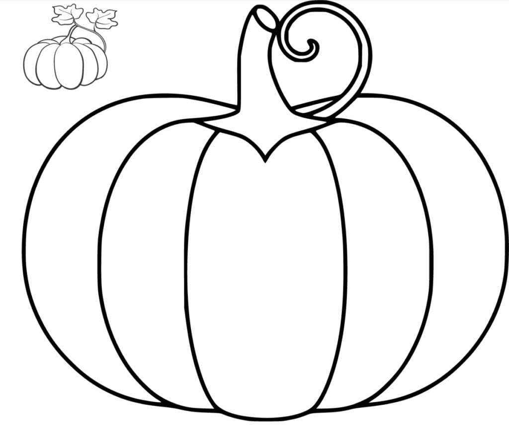 Facile disegno di zucca per bambini