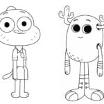 Gumball dibujos para colorear