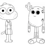 Gumball piešiniai spalvinimui