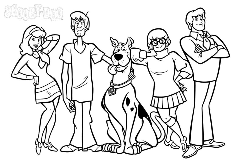 Scooby doo barátok színező