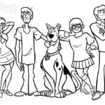 Bản vẽ Scooby doo để tô màu