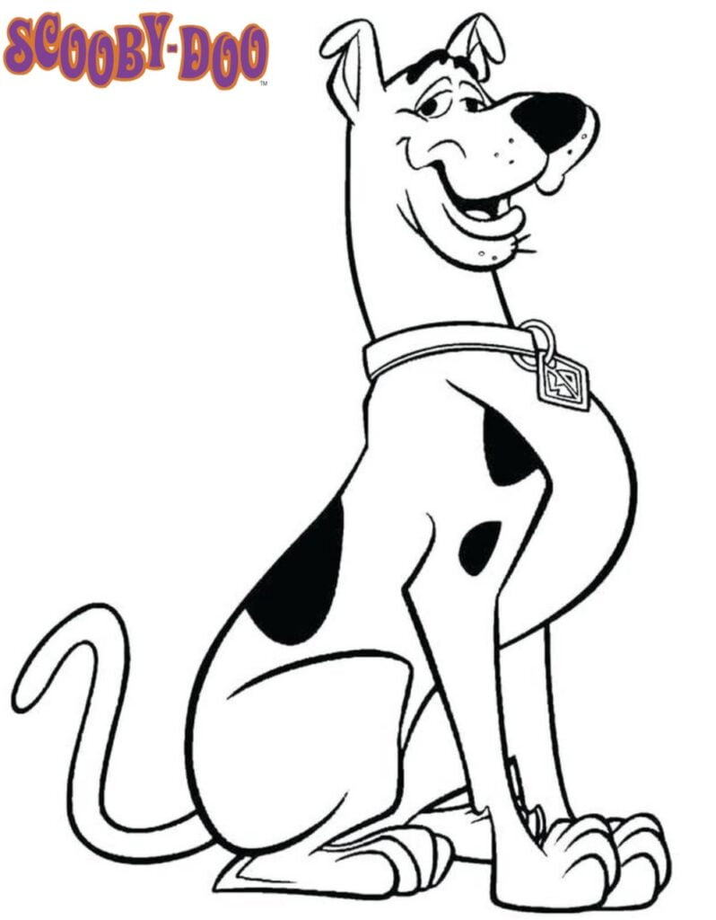 Scooby a kutya színező 