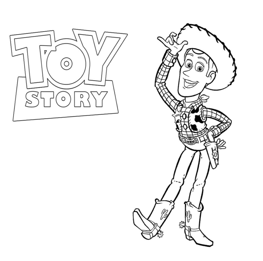 Histoire de jouets pour Wuddy (Woody) coloriages