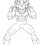Dragon Ball Z výkresů omalovánky