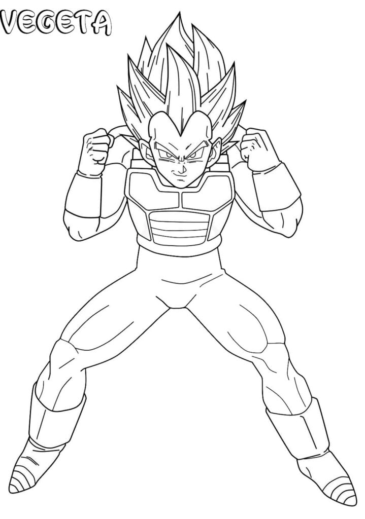 Vegeta để tô màu