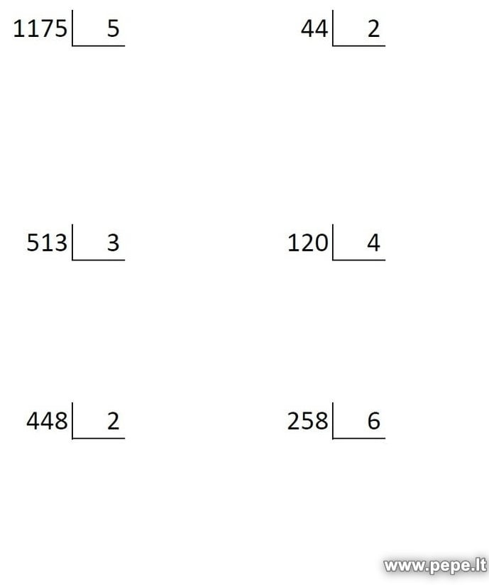 Ustunlarni bo'lish matematik muammosi.